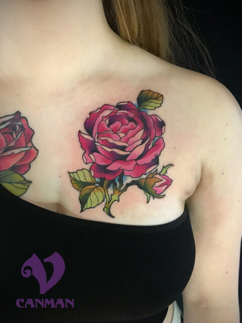 Rose Tattoo Visions Tattoo And Piercing