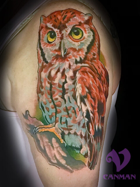 Owl Tattoo Visions Tattoo And Piercing