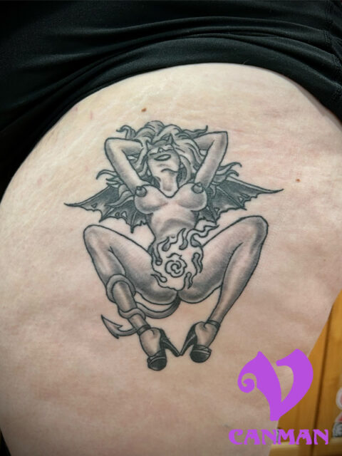 Devil Woman Tattoo Visions Tattoo And Piercing