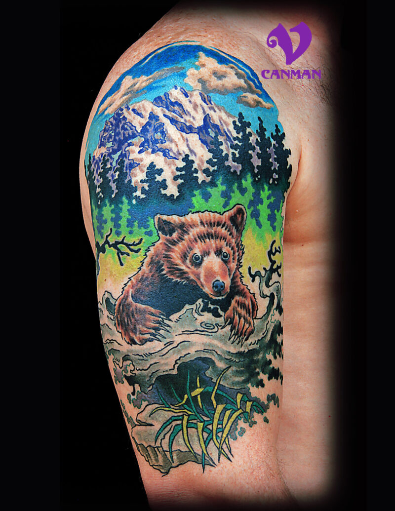 Bear Cub Tattoo
