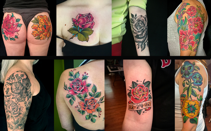 Flower tattoos