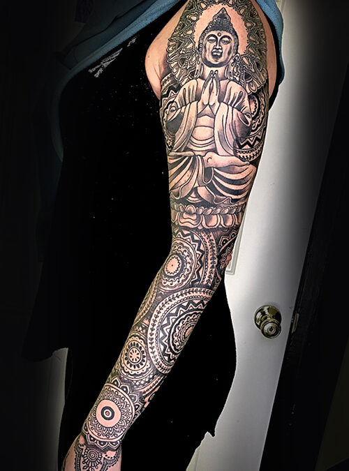 Full Tattoo Sleeve of Mandalas - Best Tattoo Ideas Gallery