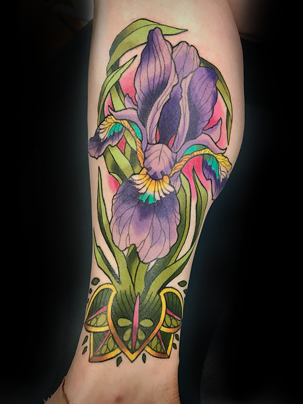22 Grandiose Iris Tattoo Designs and Meanings  TattooBloq