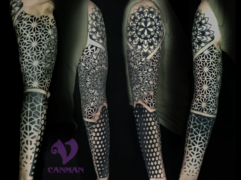 49 Sophisticated Geometric Tattoo Designs | Half sleeve tattoos designs,  Tattoos for women, Tattoos