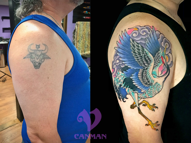 Cover up tattoo - Visions Tattoo and Piercing
