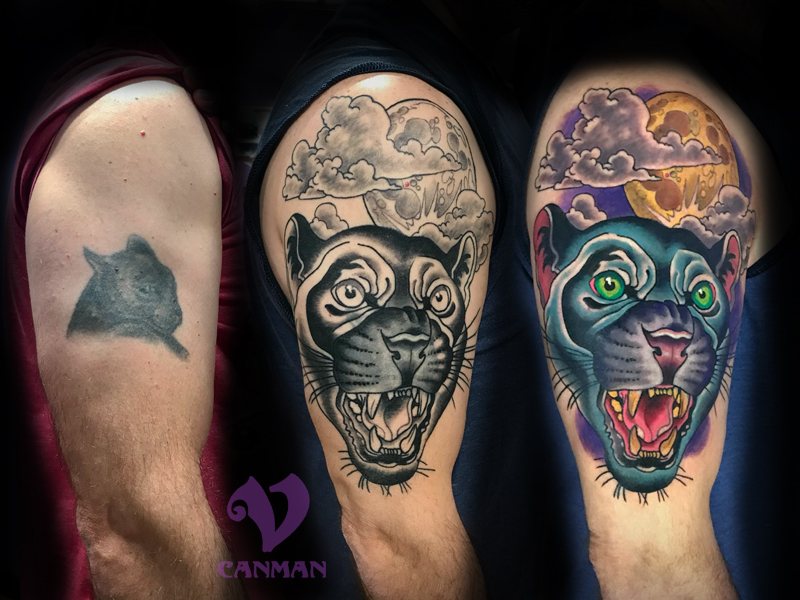 Lion Armor Cover Up Tattoo Sleeve by Capone TattooNOW