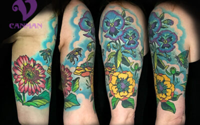 Floral tattoo