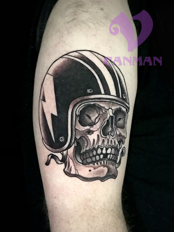 Mexican Skull tattoo by Karina Cubatattoo | Post 15198