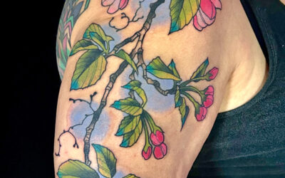 Spring flowers tattoo