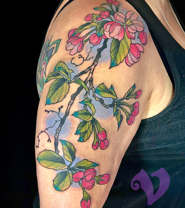Spring flowers tattoo