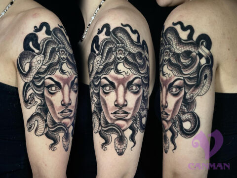 Medusa Tattoos - Visions Tattoo And Piercing