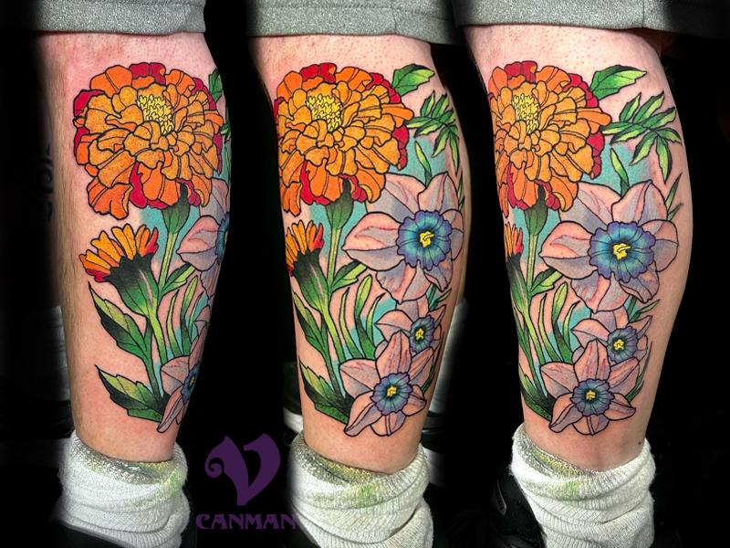 Pretty flower tattoos