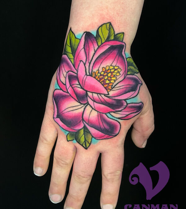 pink flowers tattoo design - Clip Art Library