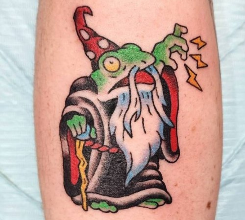 Frog WIzard Tattoo